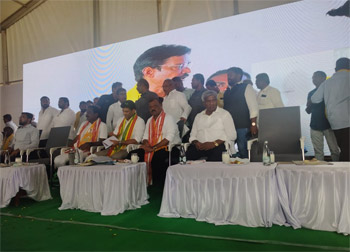 Shri Komati Jayaram participated alongside Union Minister Shri Pemmasani Chandra Sekhar, Hon'ble Minister Shri Anagani Satya Prasad