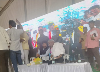 Shri Komati Jayaram participated alongside Union Minister Shri Pemmasani Chandra Sekhar, Hon'ble Minister Shri Anagani Satya Prasad